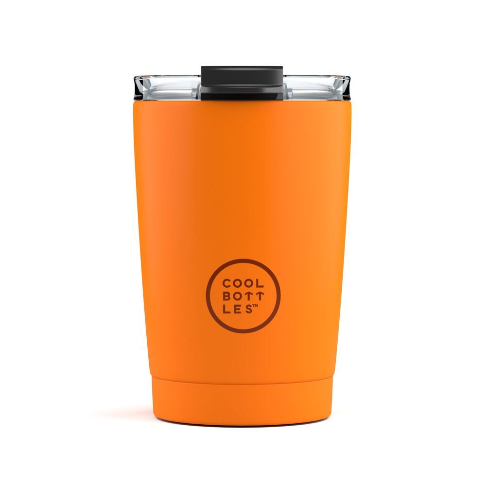 Copo térmico laranja da Cool Bottles