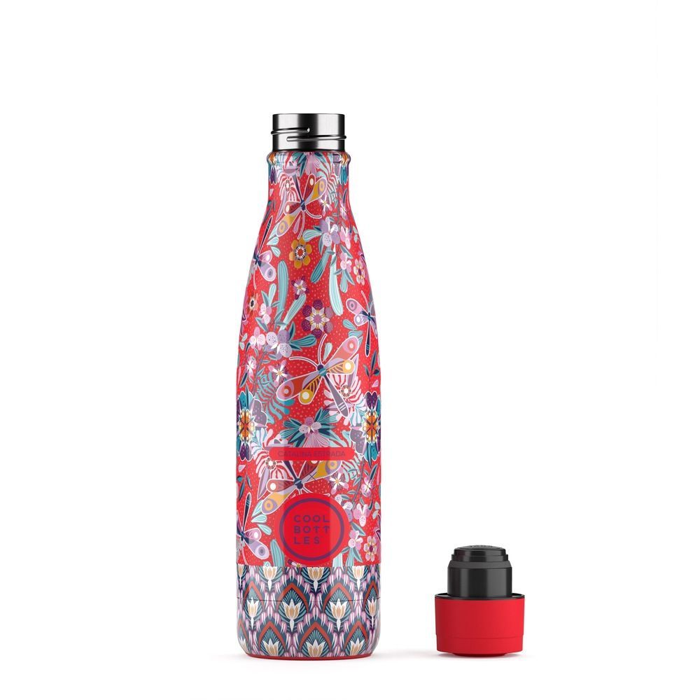 Garrafa térmica com desenhos sem tampa da Cool Bottles