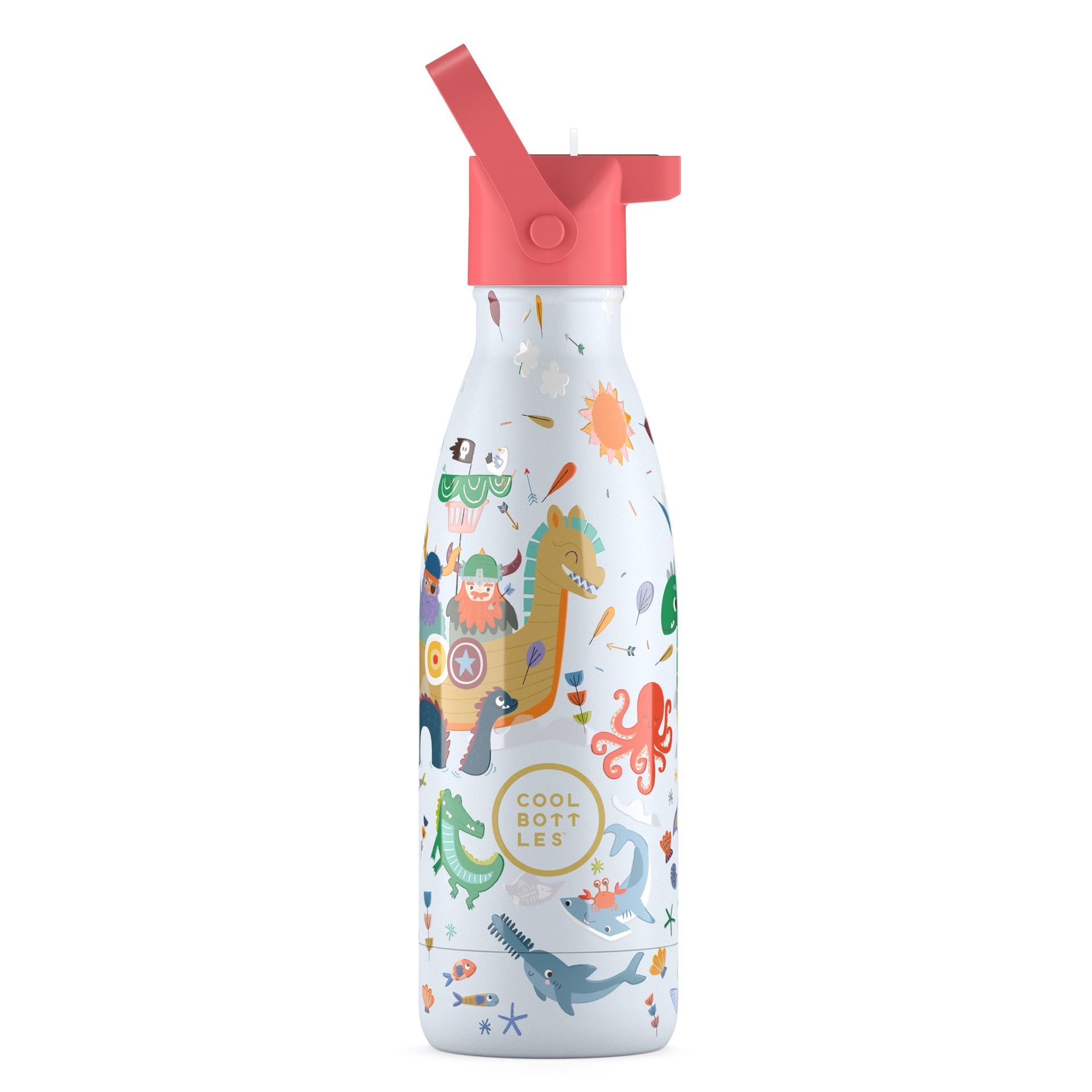 Garrafa térmica para criança com crianças Brave Vikings da Cool Bottles