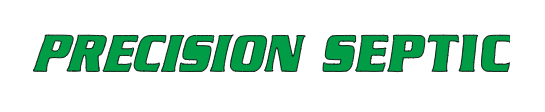 Green &ldquo;PRECISION SEPTIC&rdquo; logo text on a white background