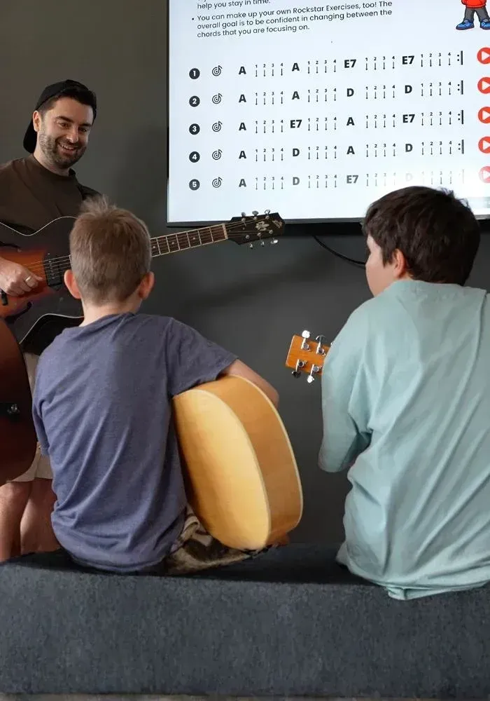 ScoreMusic lesson workflow screenshot