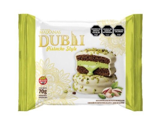 Alfajor Dubai Chocolate Blanco