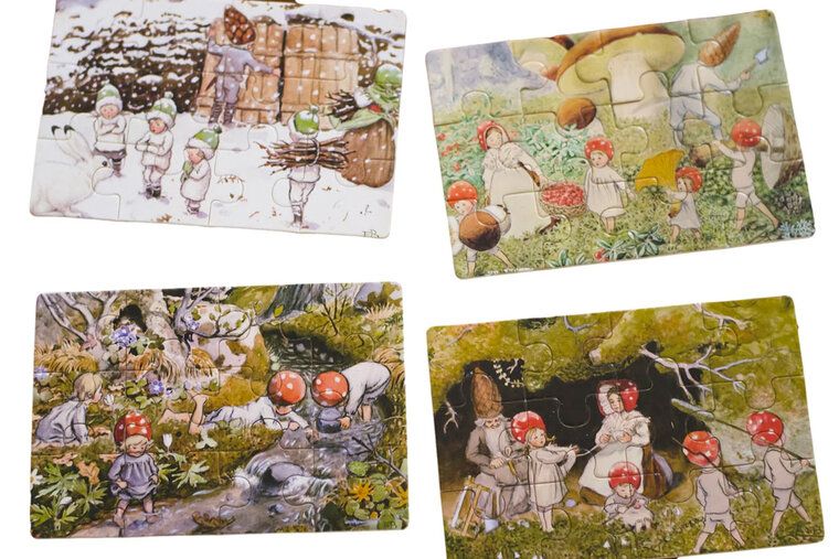 Elsa Beskow, 4 houten puzzles