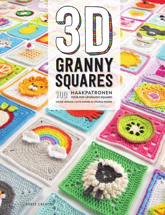 Granny squares 3d, haken
