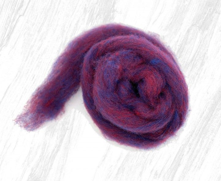Corriedale  bont violet