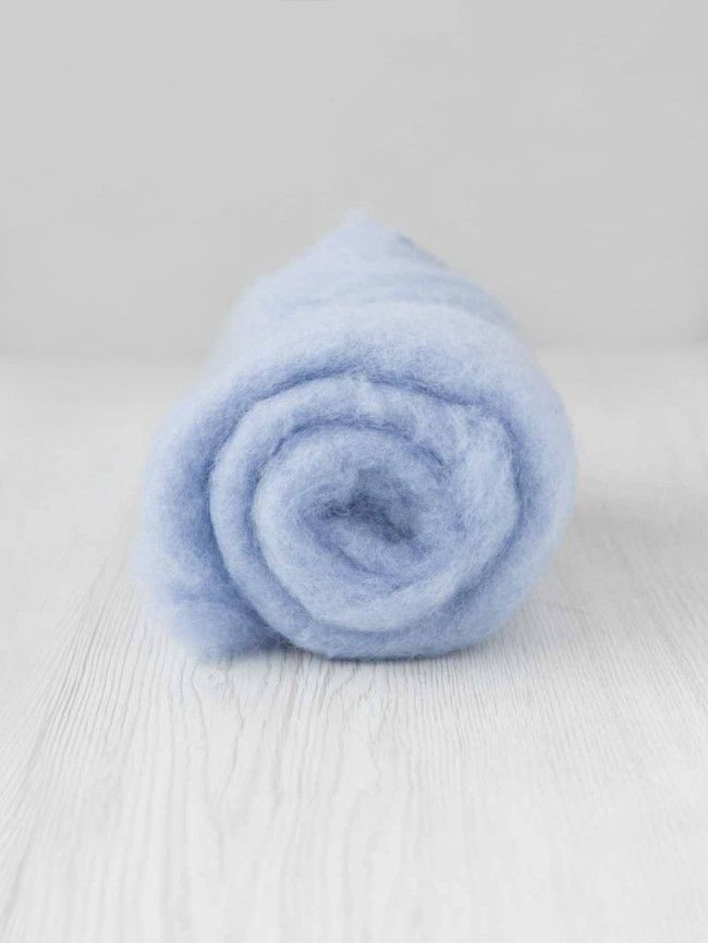 Maori wol licht blauw