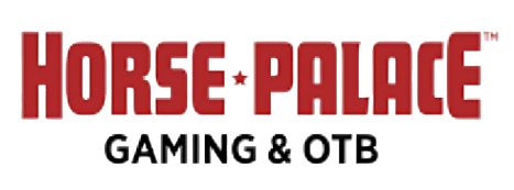 A logo for horse palace gaming and otb