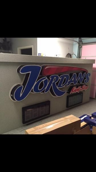 A 3D wall-mounted sign for 
