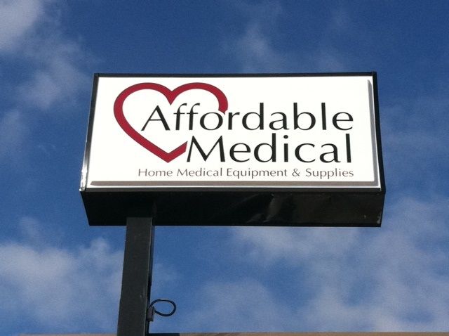 A sign for 