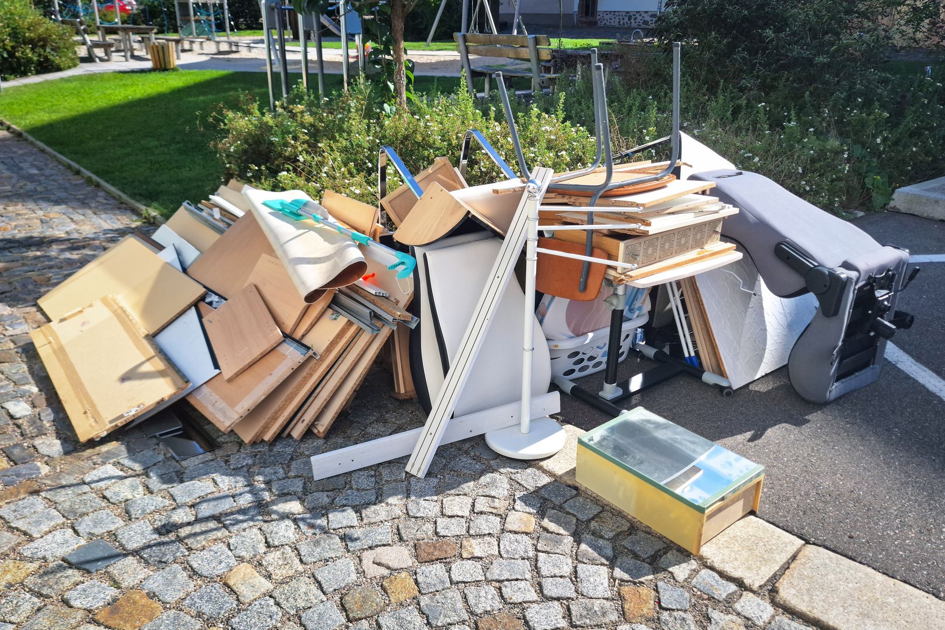 Crew performing a property cleanout