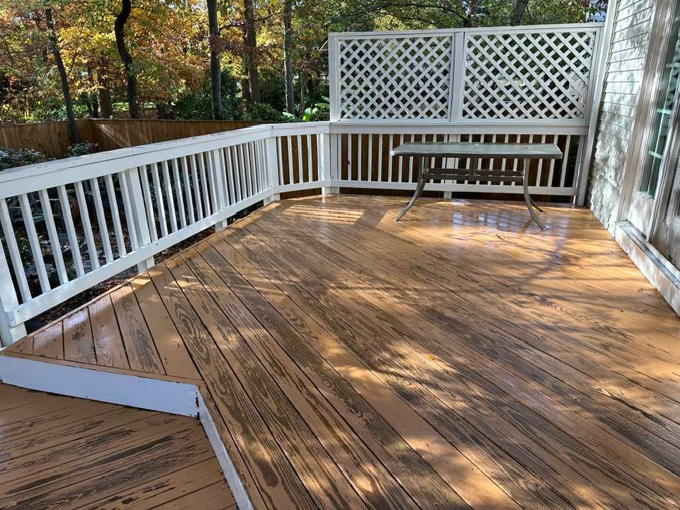 Power Washing Deck