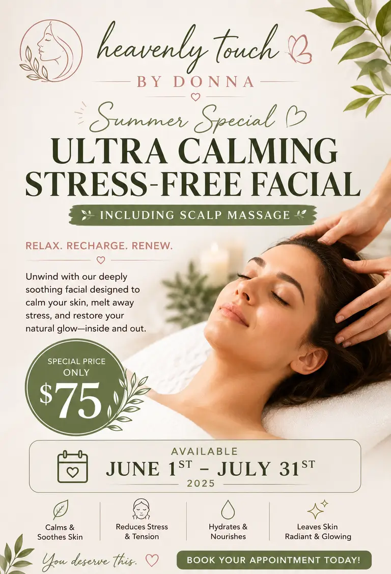 Person receiving a facial massage with closed eyes, wrapped in a white towel and foam headband
