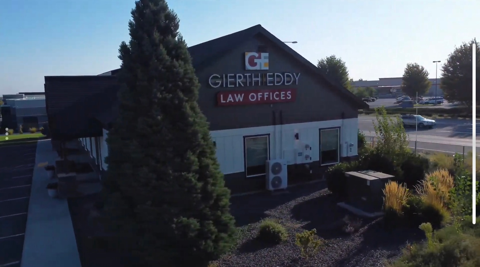 Law office building with sign 