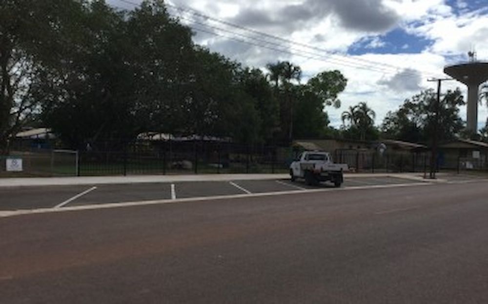 A White Truck is Parked in a Parking Lot — Diggamen Civil Contracting in Tivendale, NT