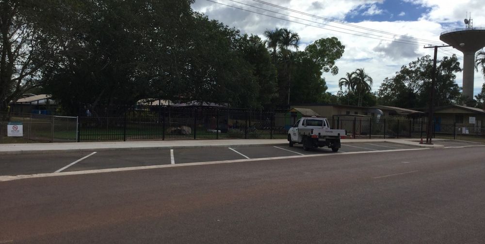 A White Truck is Parked in a Parking Lot — Diggamen Civil Contracting in Tivendale, NT