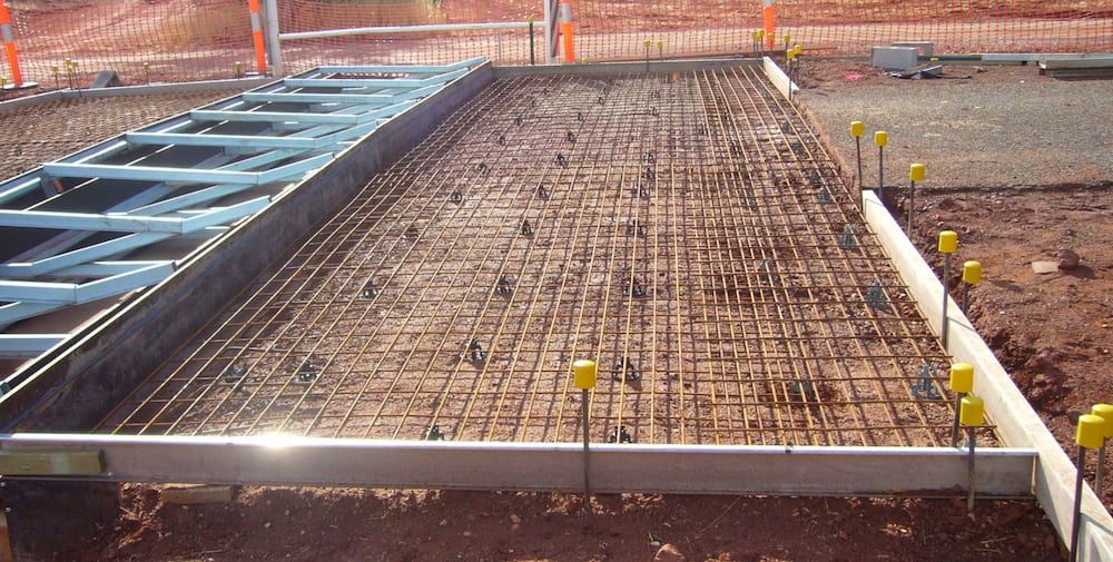 A Concrete Slab is Being Built on a Construction Site — Diggamen Civil Contracting in Tivendale, NT
