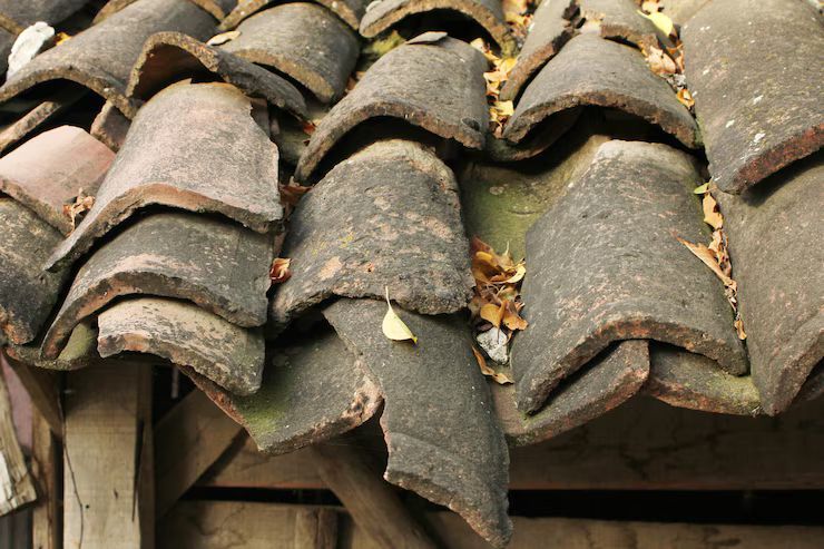 Old roof tiles