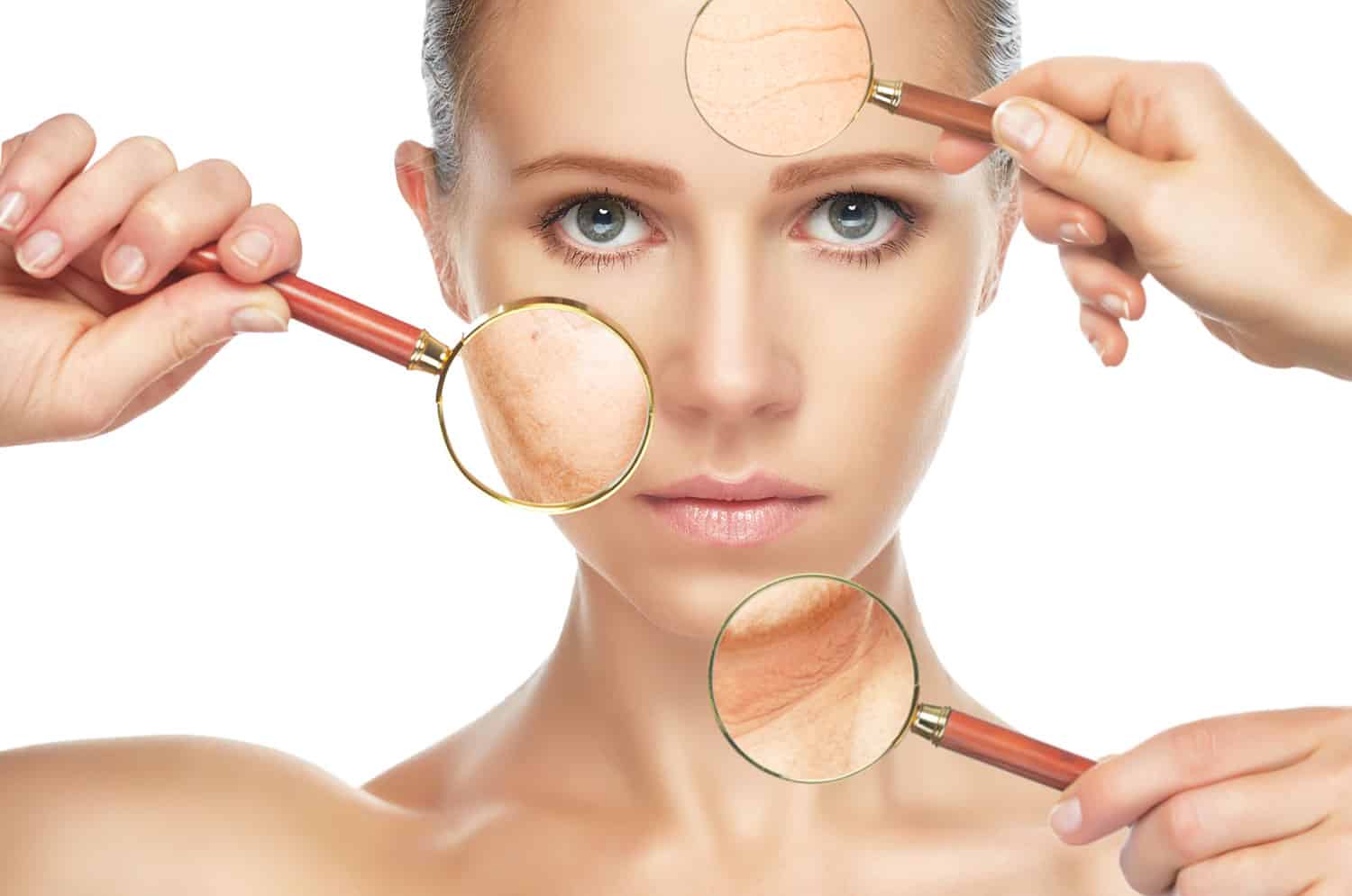 Visita dermatologica al viso