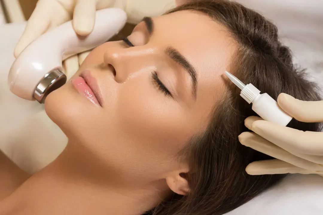 Visita dermatologica al viso