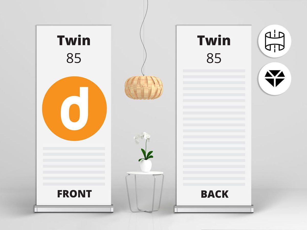 Roll-up Twin stojalo