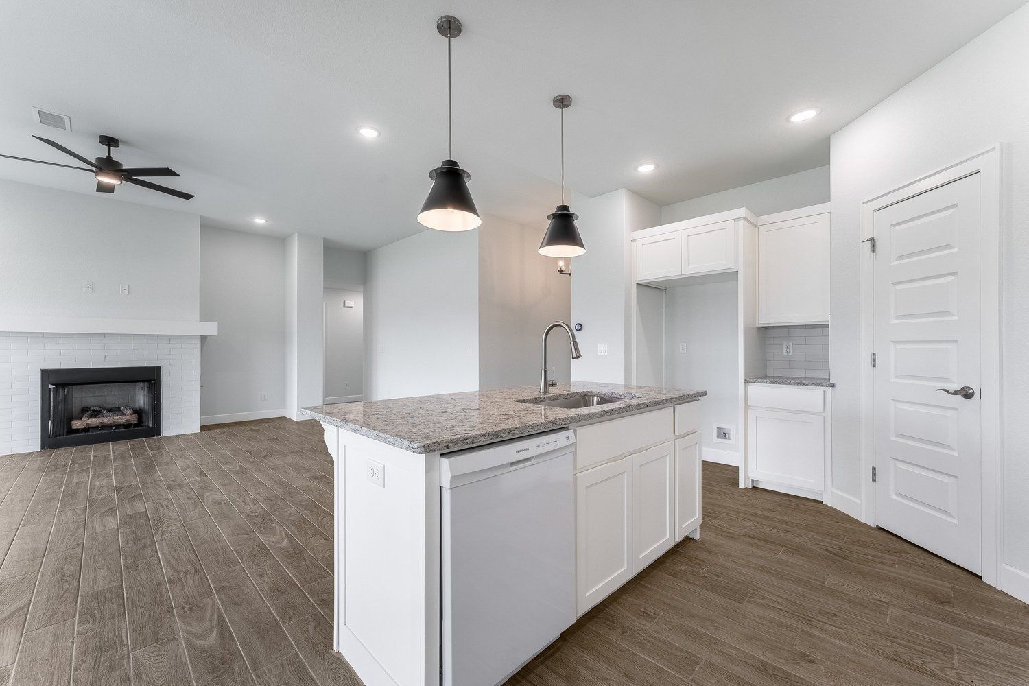 Beige Kitchen Countertop House Home New Vision Real Estate NWA Arkansas