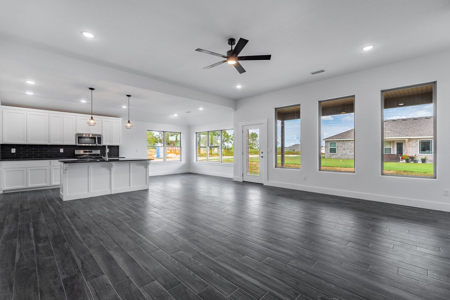 New House Kitchen Living Room  Backyard New Vision Real Estate NWA Arkansas