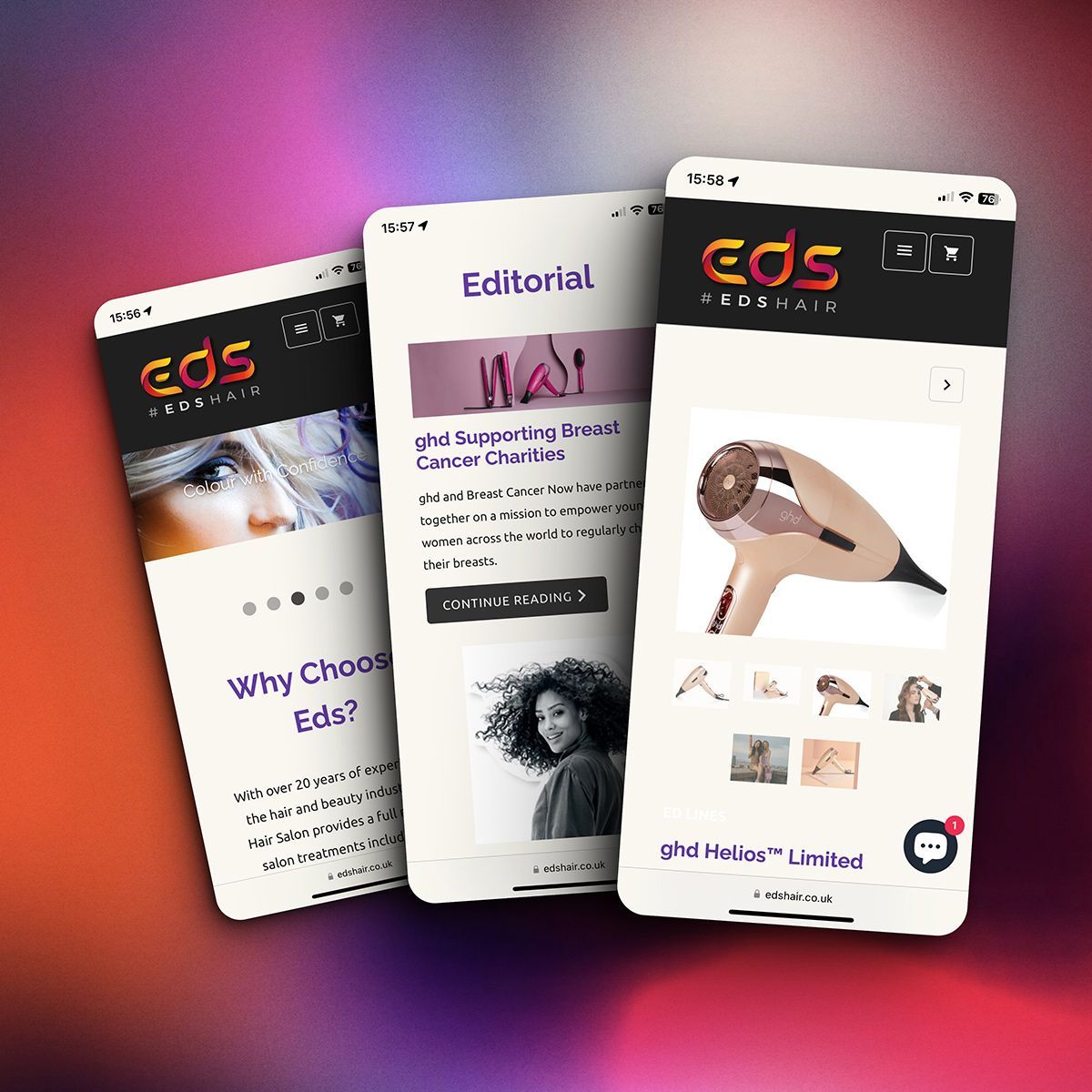 Retail ecommerce website design & development
