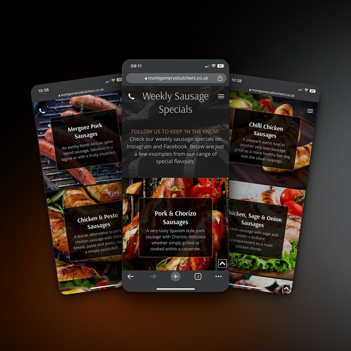 Retail website design & development