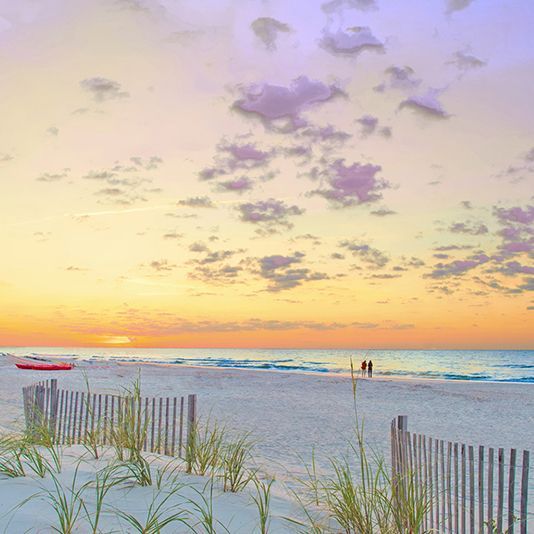 Imagine your romantic vacation walking on Coligny Beach at sunset.
