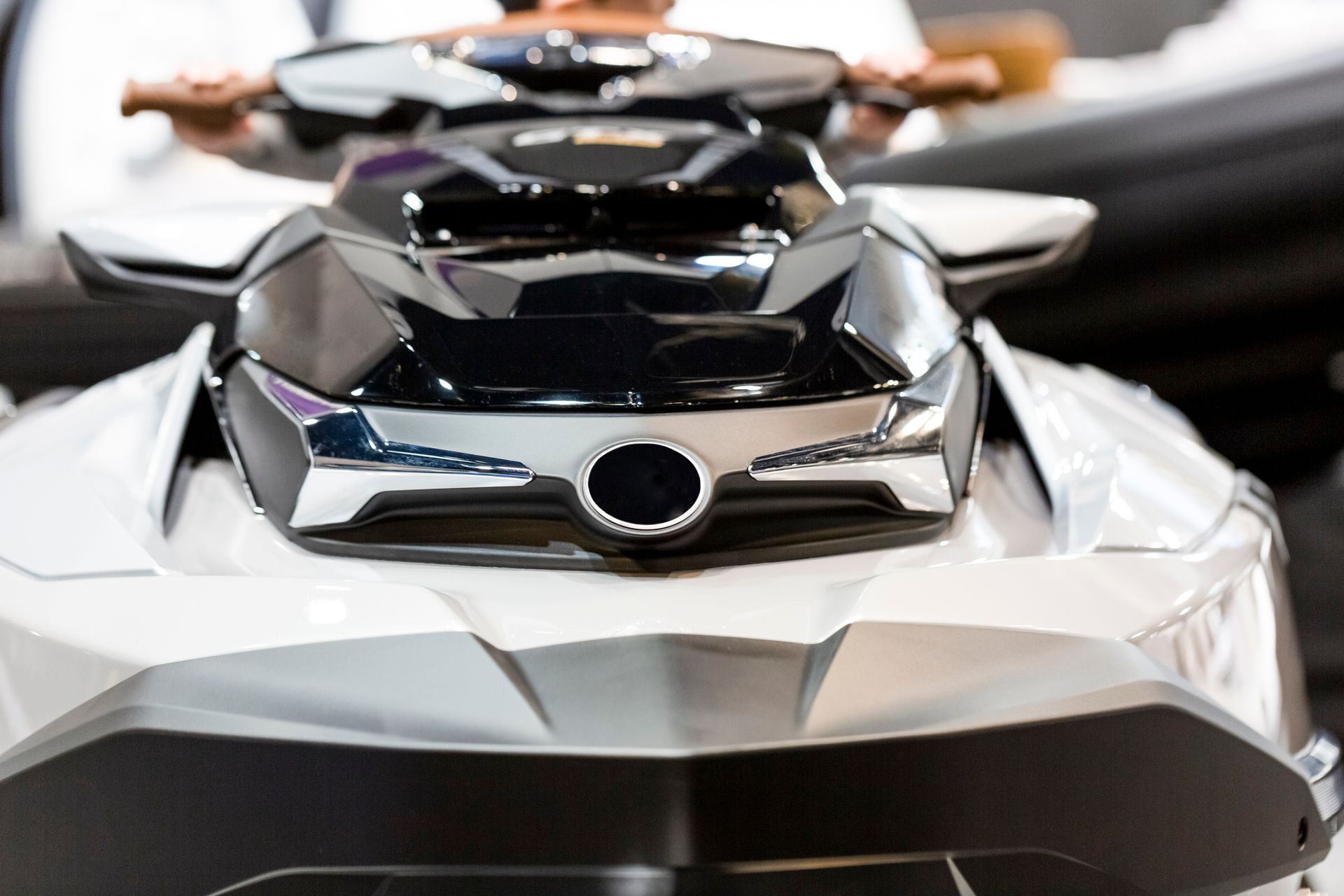 Front view of a jet ski