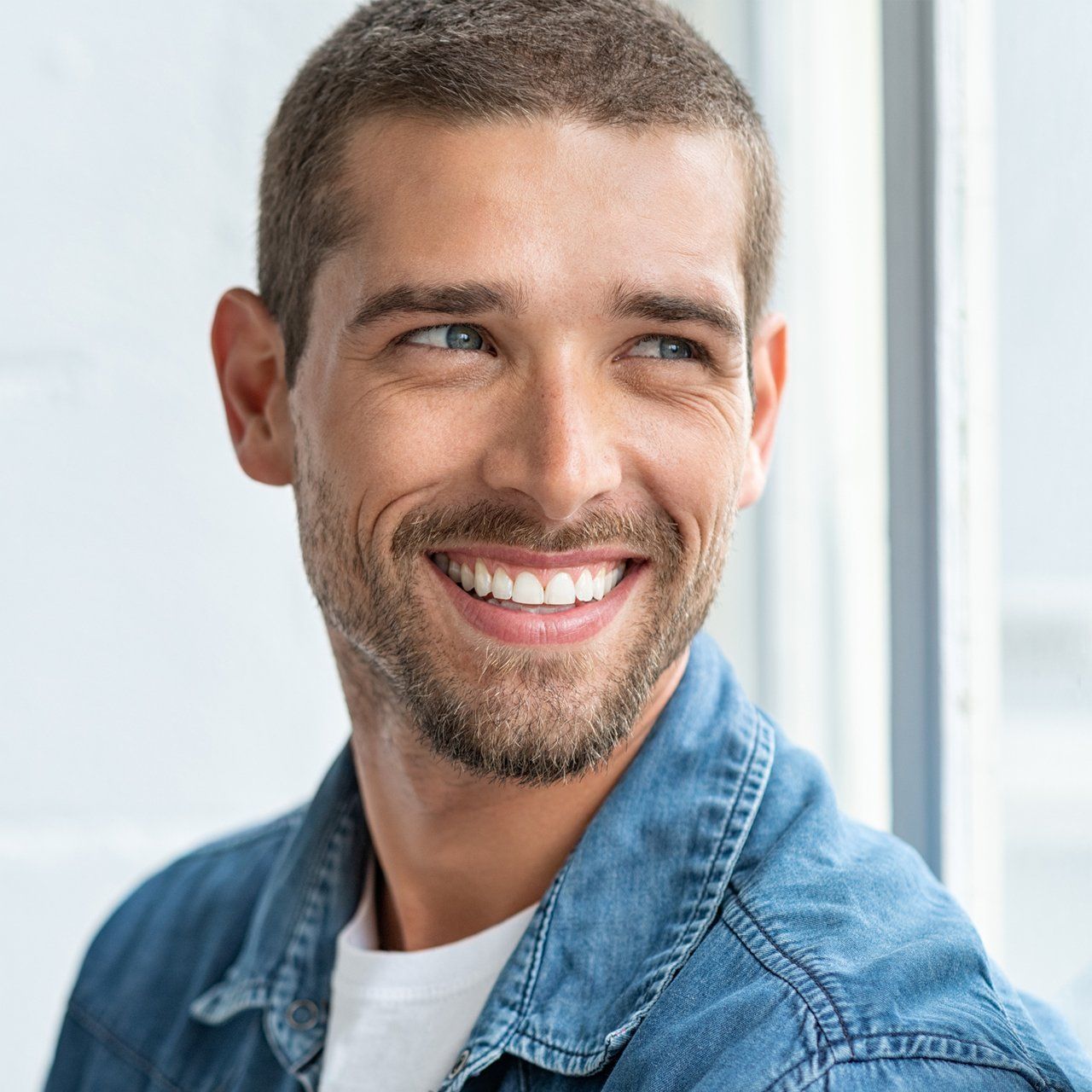 Joyful Man With White Healthy Teeth — Frankfort, IL — Brookside Dental Care Joyful Man With White Healthy Teeth — Frankfort, IL — Brookside Dental Care