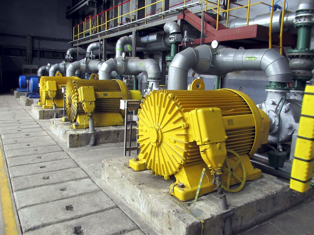 Several Water Pumps With Large Electric Motors — Water Equipment Service in Anna Bay, NSW