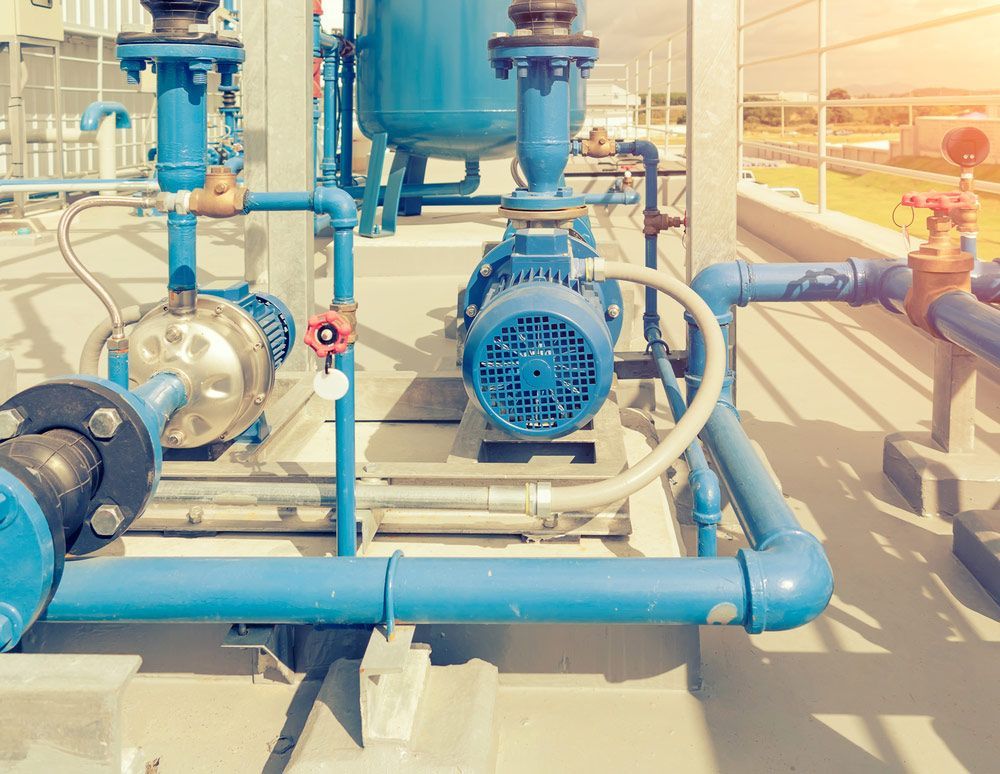 Water Pump Station With Electric Motor — Water Equipment Service in Soldiers Point, NSW