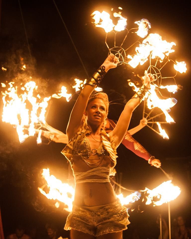 Fire Dancer at an event