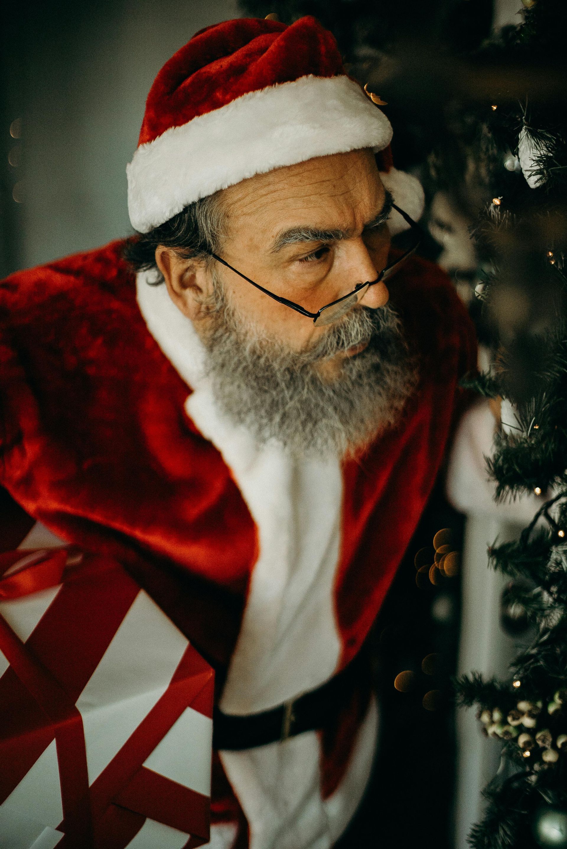 Santa clause celebrity impersonator