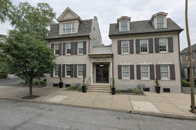 Building exterior for Allentown, PA Funeral Home and Cremations with serene and minimalistic colors
