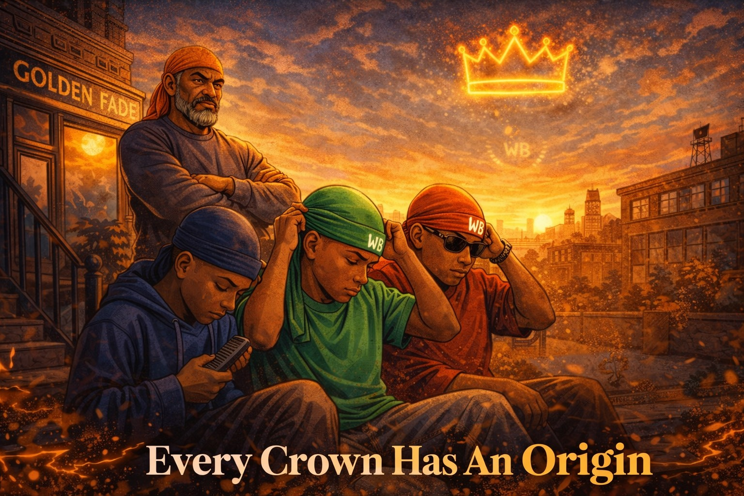 Kids building confidence through reading and crown culture in DemWavyBoyz HQ

