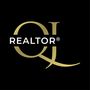 Gold REALTOR logo on a black background with stylized QL letters