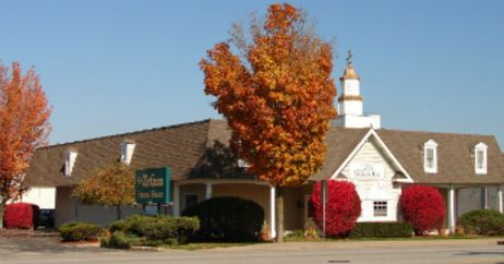 Exterior view of University Area Chapel in South Bend, IN