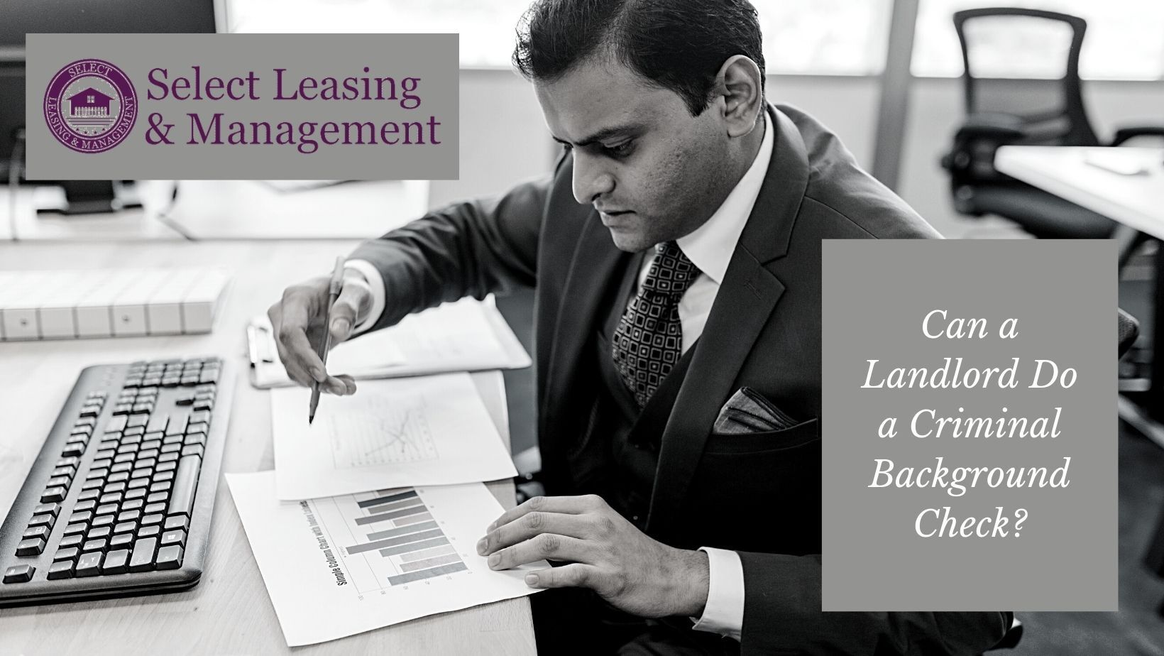 landlord reviewing rental document