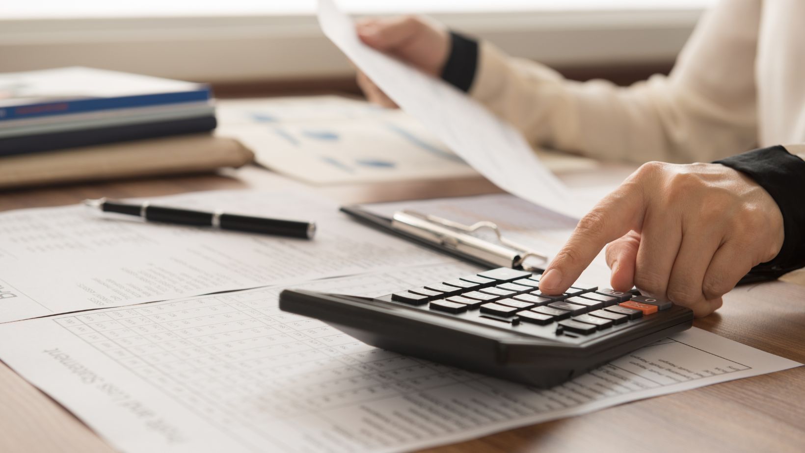 accounting paperwork for property management