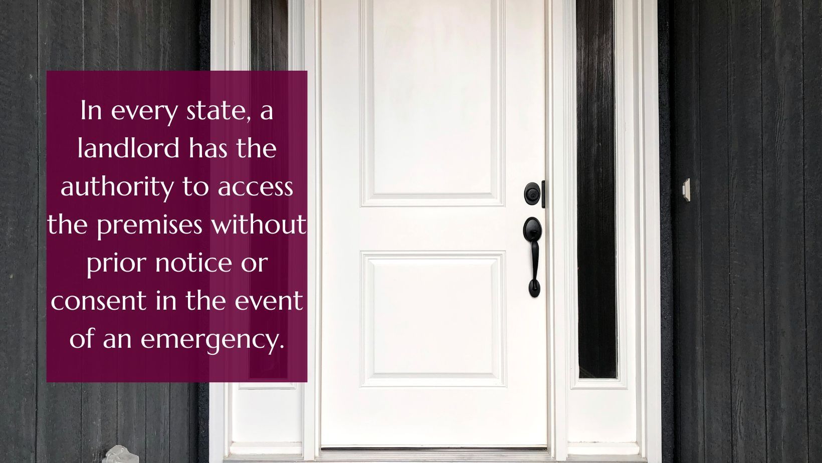 apartment door