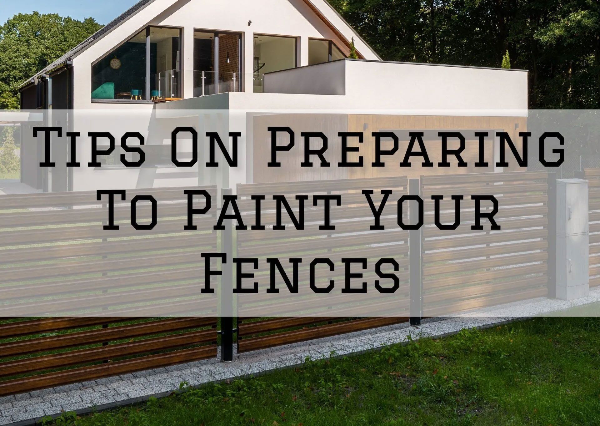 Fence with text 