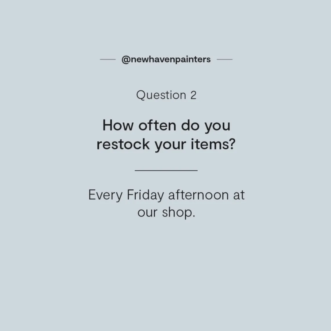 Text on a light blue background: