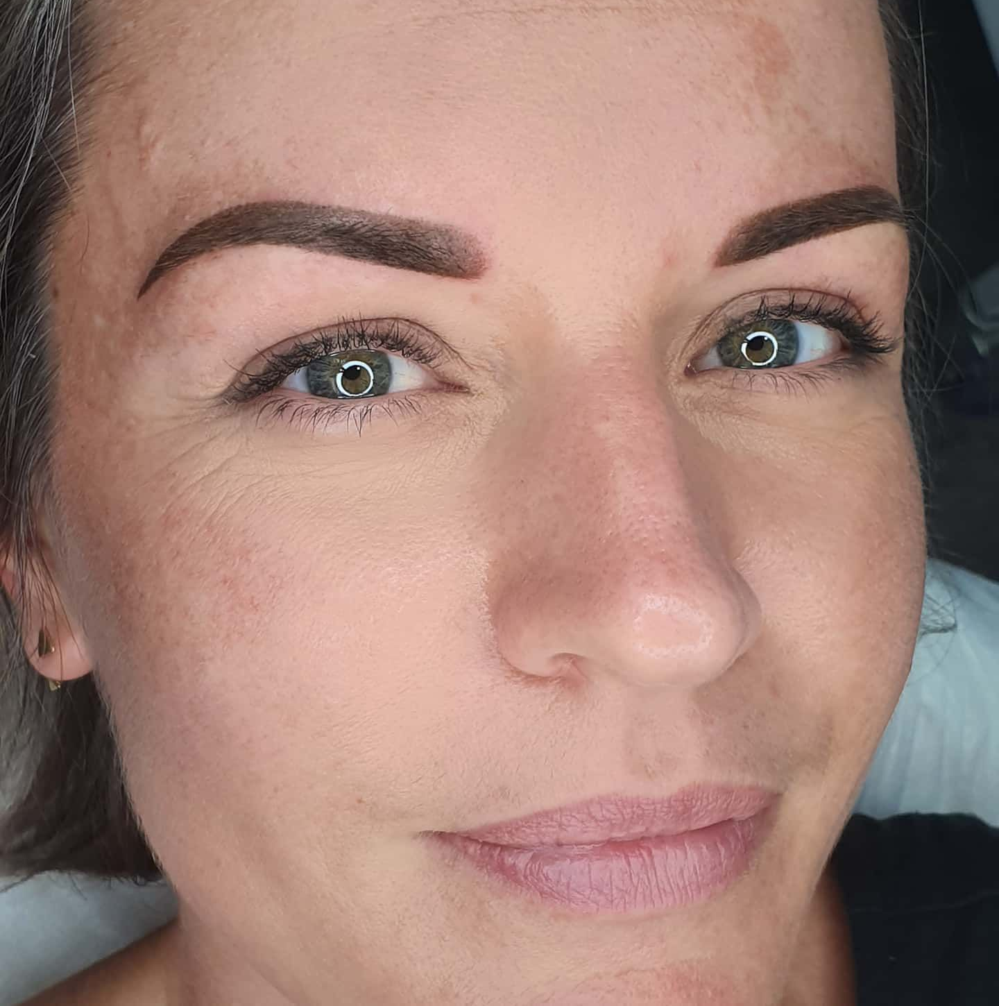 Woman With Shaded, Brown Eyebrows, Light Skin — On Point Cosmetic Tattoo Studio In Buderim, QLD