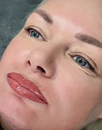 Woman's Face With Permanent Makeup — On Point Cosmetic Tattoo Studio In Buderim, QLD
