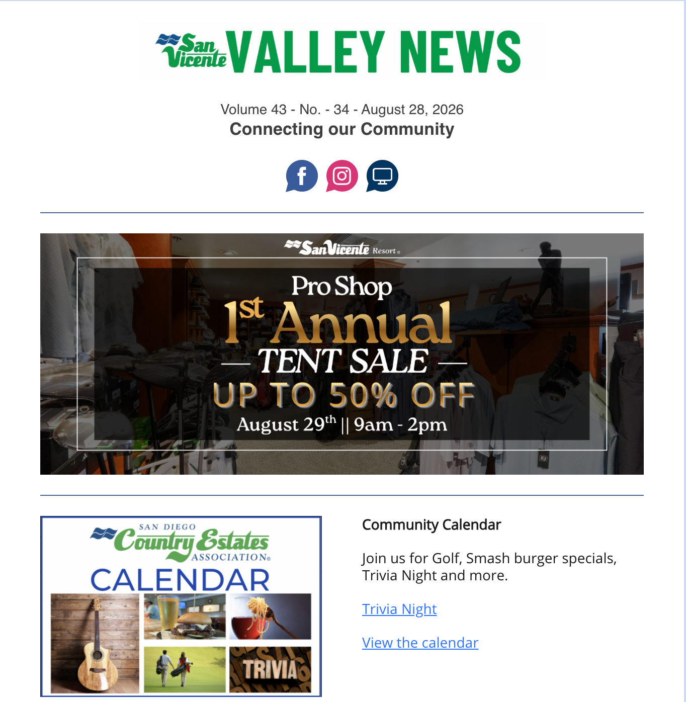 San Vicente Valley eNews Blog San Vicente Valley eNews Blog