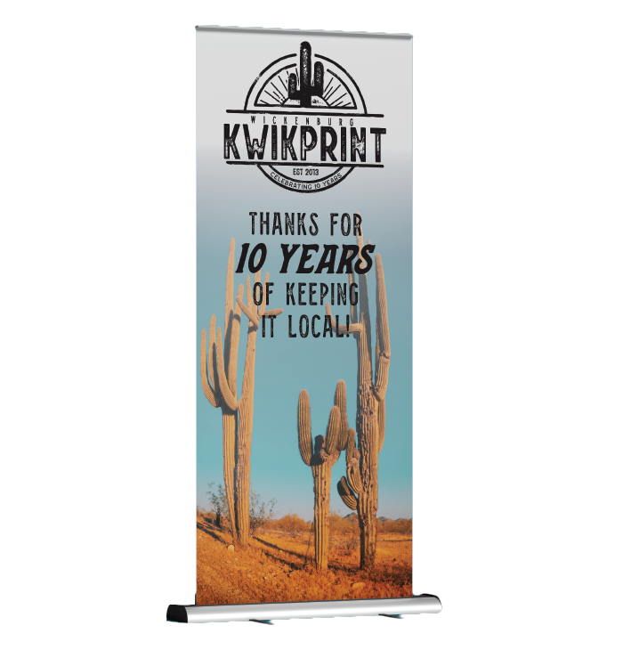 Roll-up banner with 