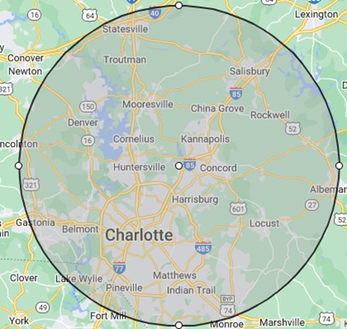 Service Areas — Harrisburg, NC — Bryer & Son Asphalt Paving