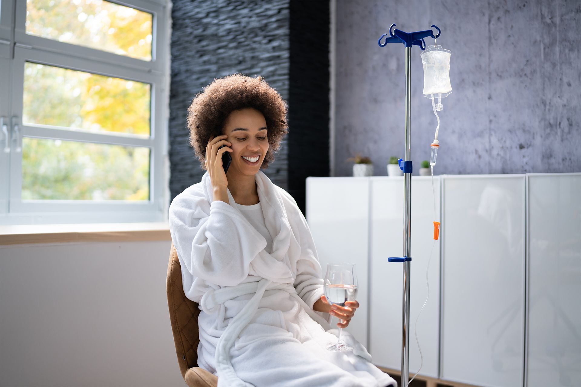 Patient receiving IV Treatments in Kennesaw